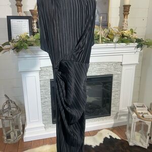 Baltic Born Black Pleated Dress